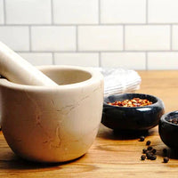 RSVP International - Beige Marble Mortar & Pestle - BGMP80