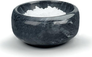 RSVP International - Black Marble Herb & Salt Bowl - HSBBK