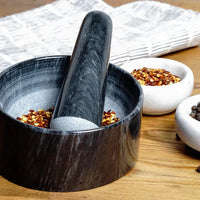 RSVP International - Black Marble Mortar & Pestle - MPBK