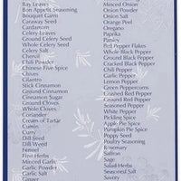 RSVP International - Clear Spice Labels - LABEL