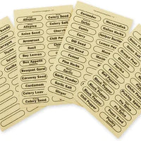 RSVP International - Clear Spice Labels - LABEL