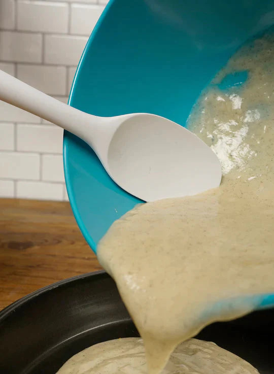 RSVP International - Ela’s Favorite White Silicone Spoon - ELAWH