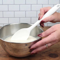 RSVP International - Ela’s Favorite White Silicone Spoon - ELAWH