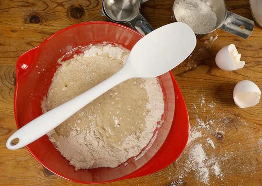 RSVP International - Ela’s Favorite White Silicone Spoon - ELAWH