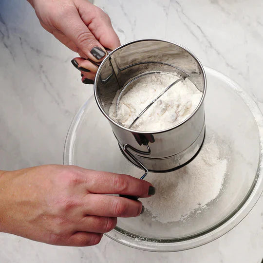RSVP International - Endurance 5-Cup Crank Style Flour Sifter - SIFT5CR