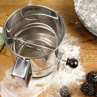 RSVP International - Endurance 5-Cup Crank Style Flour Sifter - SIFT5CR