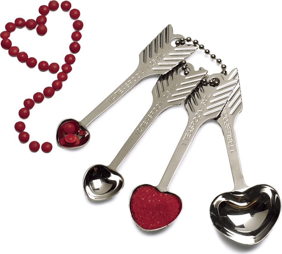RSVP International - Endurance Heart Measuring Spoon Set - CUPID