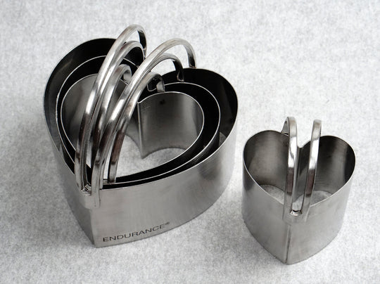 RSVP International - Endurance Heart Shape Biscuit Cutters - HBC4
