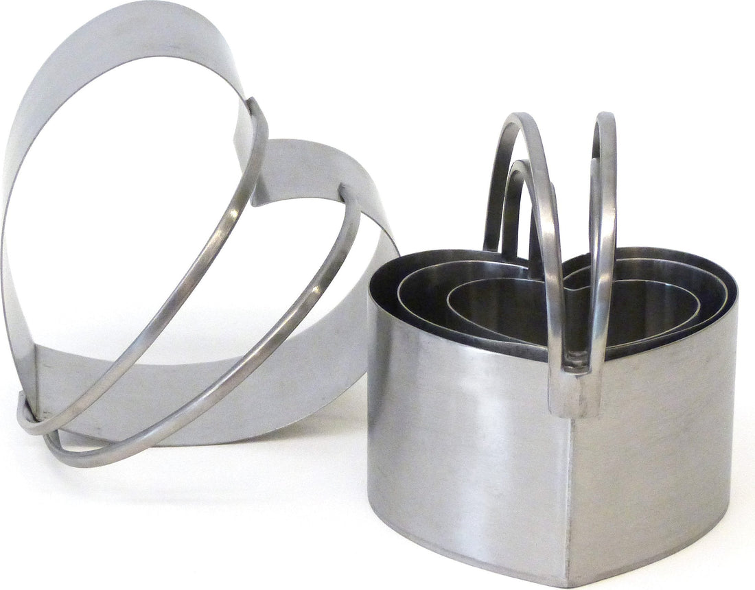 RSVP International - Endurance Heart Shape Biscuit Cutters - HBC4