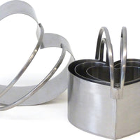 RSVP International - Endurance Heart Shape Biscuit Cutters - HBC4