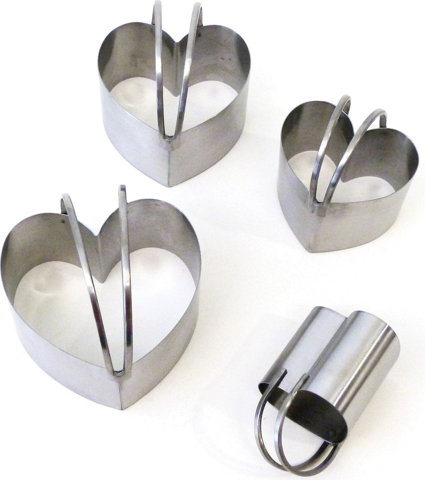 RSVP International - Endurance Heart Shape Biscuit Cutters - HBC4