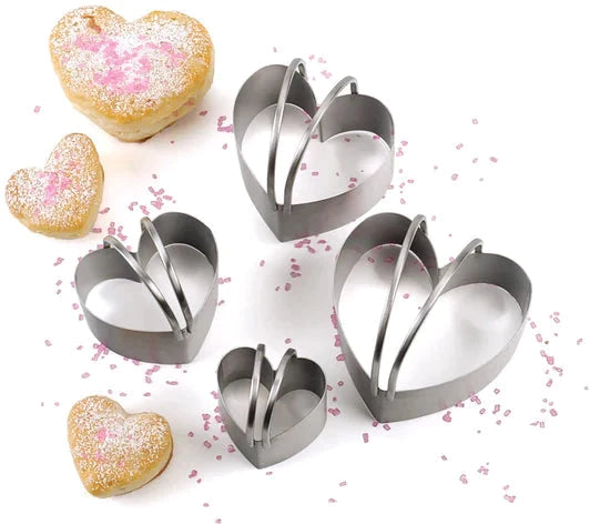RSVP International - Endurance Heart Shape Biscuit Cutters - HBC4