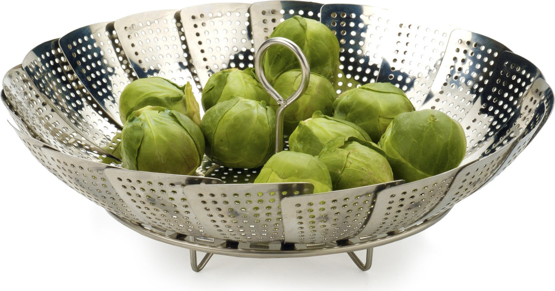 RSVP International - Endurance Precision Pierced Vegetable Steamer - PPVEG