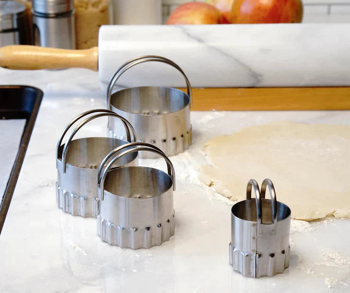 RSVP International - Endurance Round Rippled Biscuit Cutters - RBC4