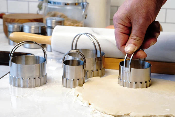 RSVP International - Endurance Round Rippled Biscuit Cutters - RBC4