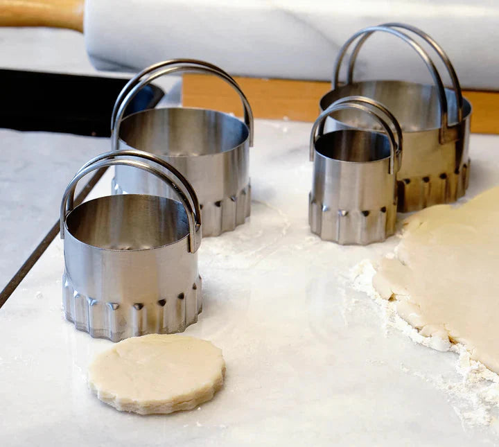 RSVP International - Endurance Round Rippled Biscuit Cutters - RBC4