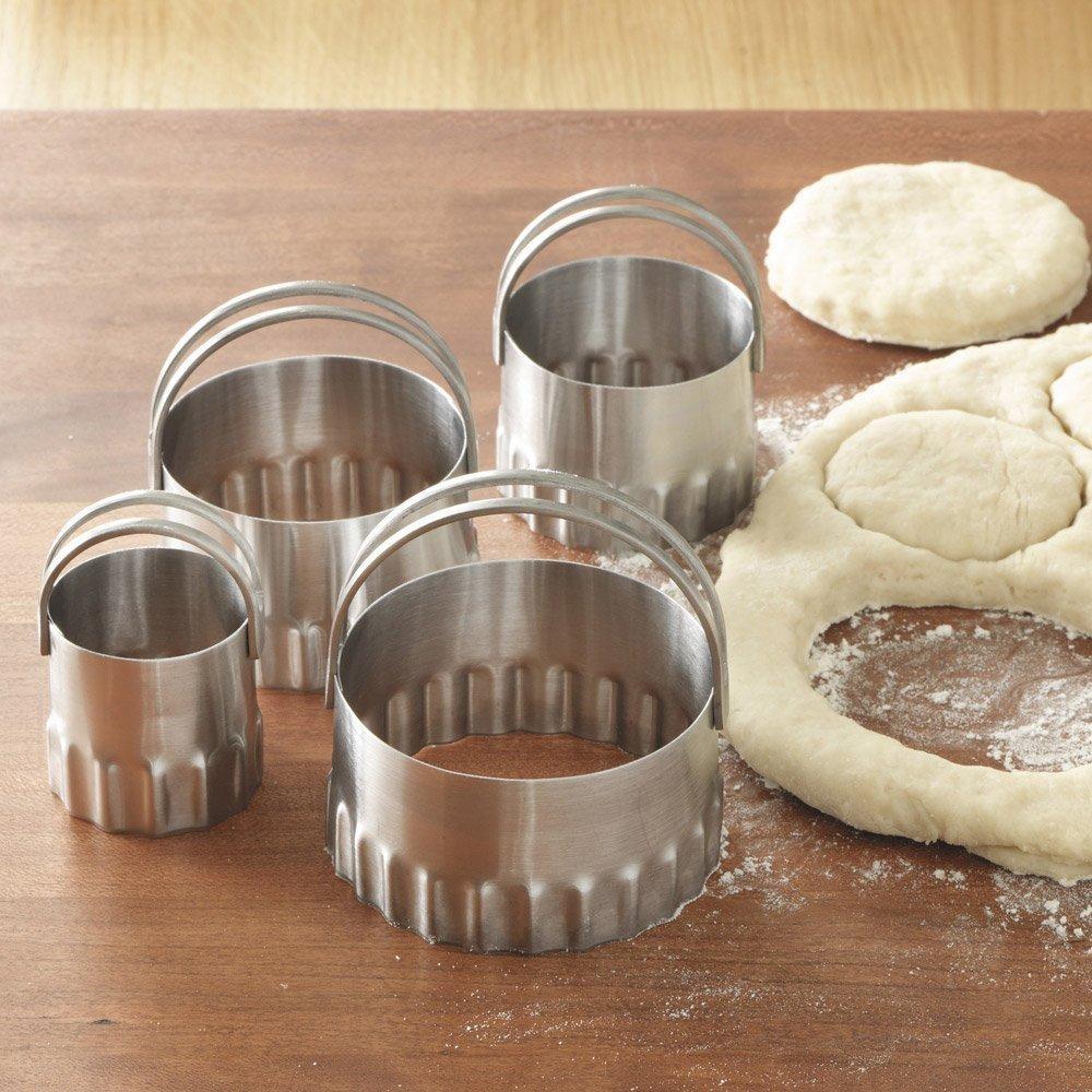 RSVP International - Endurance Round Rippled Biscuit Cutters - RBC4