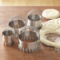 RSVP International - Endurance Round Rippled Biscuit Cutters - RBC4