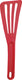 RSVP International - European-Style Flexible Red Spatula - VIKRD