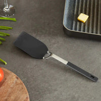 RSVP International - Medium Black Flexible Nylon Spatula - FLX2BK