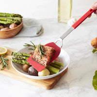 RSVP International - Medium Red Flexible Nylon Spatula - FLX2R