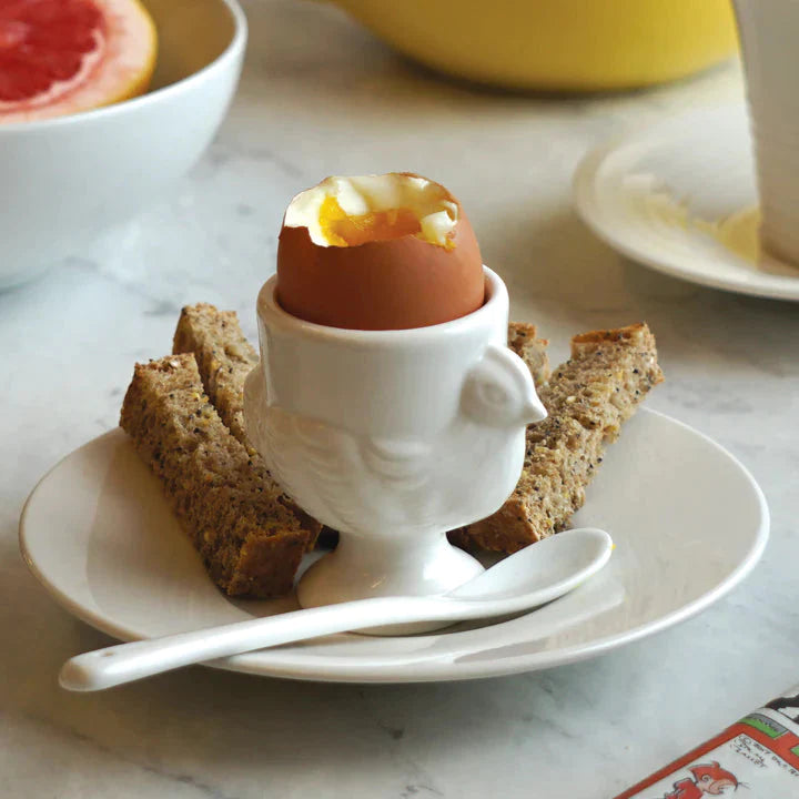 RSVP International - Porcelain Egg Cups & Spoons Set - NEST