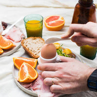 RSVP International - Porcelain Egg Cups & Spoons Set - NEST