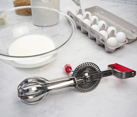 RSVP International - Red Endurance Antique Egg Beater - BEATRRD