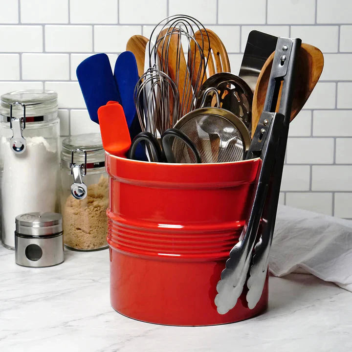 RSVP International - Red Oversized Tool Crock - CROCKRD