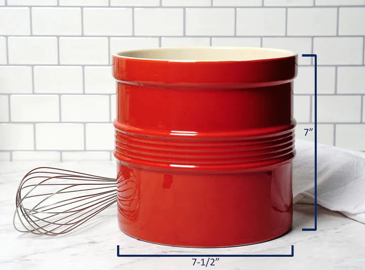 RSVP International - Red Oversized Tool Crock - CROCKRD