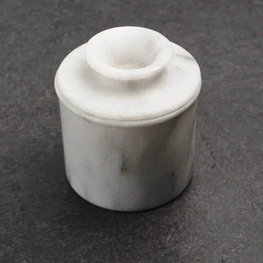 RSVP International - White Marble Butter Pot - WMBP