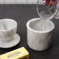 RSVP International - White Marble Butter Pot - WMBP