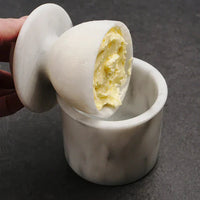 RSVP International - White Marble Butter Pot - WMBP