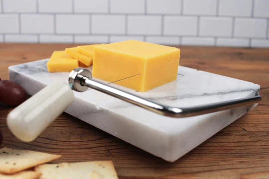 RSVP International - White Marble Cheese Slicer - WMCS