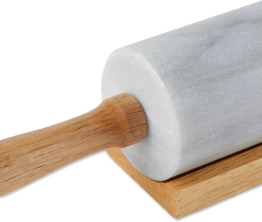 RSVP International - White Marble Rolling Pin - RPW10