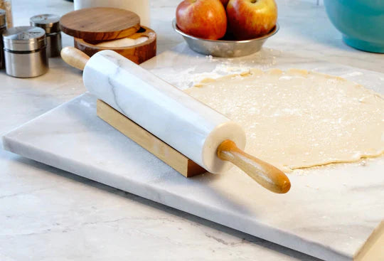 RSVP International - White Marble Rolling Pin - RPW10