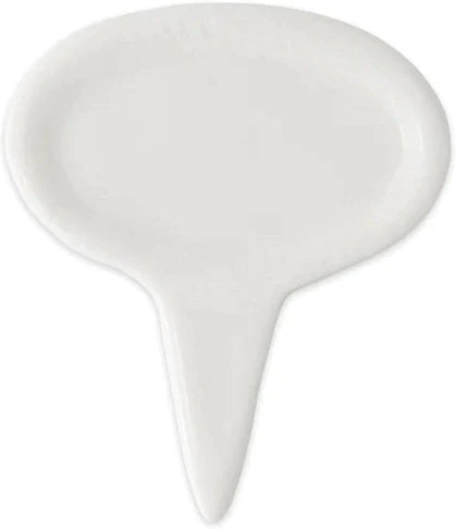 RSVP International - White Porcelain Cheese Labels - OVAL