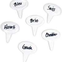 RSVP International - White Porcelain Cheese Labels - OVAL