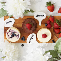 RSVP International - White Porcelain Cheese Labels - OVAL