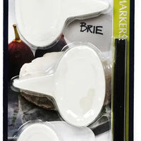 RSVP International - White Porcelain Cheese Labels - OVAL