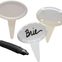 RSVP International - White Porcelain Cheese Labels - OVAL