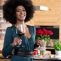 Riedel - Fatto a Mano Performance Cabernet Wine Glass with Black Stem & Clear Base - 4884/0D