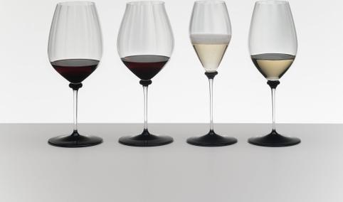 Riedel - Fatto a Mano Performance Champagne Glass with Black Base & Clear Stem - 4884/28N