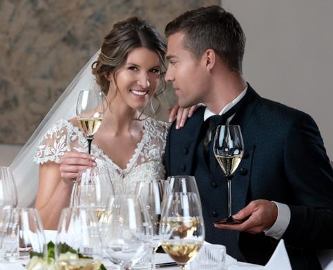 Riedel - Fatto a Mano Performance Champagne Glass with Black Stem & Clear Base - 4884/28D