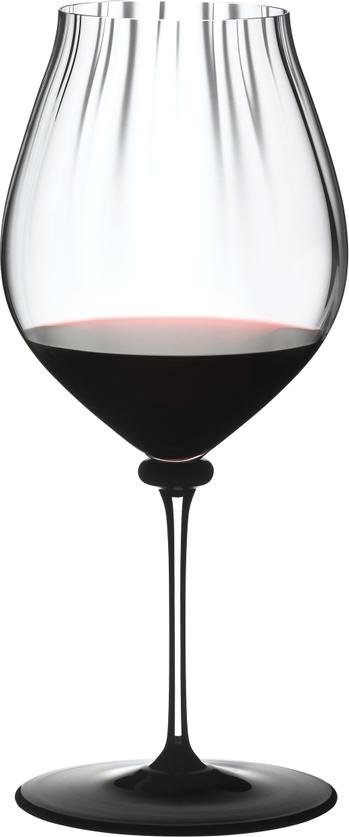 Riedel - Fatto a Mano Performance Pinot Noir Glass with Black Base & Clear Stem - 4884/67N