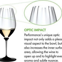 Riedel - Fatto a Mano Performance Riesling Glass with Black Base & Clear Stem - 4884/15N