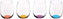Riedel - Happy O Multi-Colour Wine Tumblers (Box of 4) - 5414/88