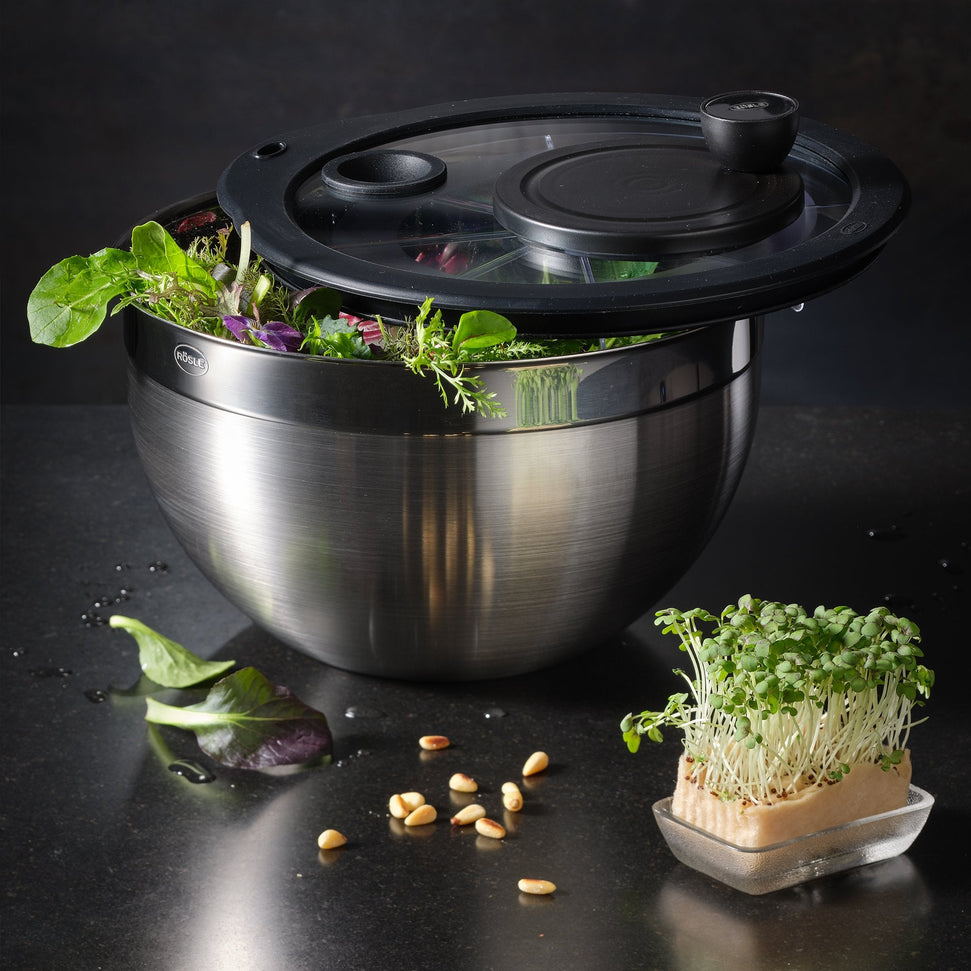 Rosle - Salad Spinner with Glass Lid - 15695