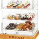Rosseto - 2 Door Acrylic Bakery Cabinet with “FRESH” Bamboo Base - BD125