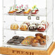 Rosseto - 2 Door Acrylic Bakery Cabinet with “FRESH” Bamboo Base - BD125